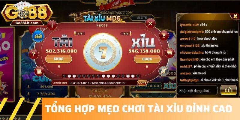 Tổng hợp mẹo chơi tài xỉu đỉnh cao